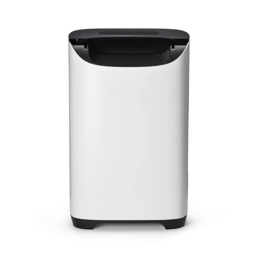 Meaco DD8L pro - Vorderseite mit ge&ouml;ffneter L&uuml;fterklappe